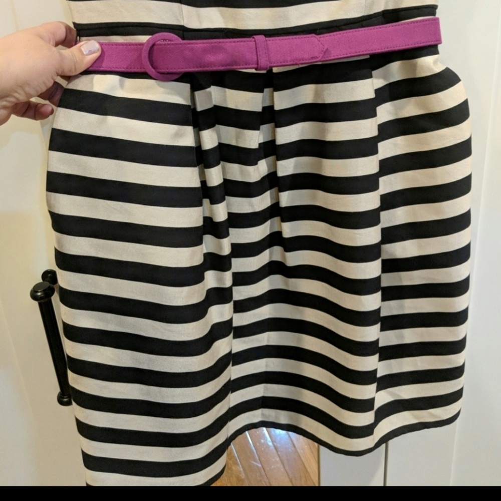 WHBM Stripped Black and White Dress - Picture 5 of 7